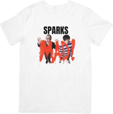Sparks глэм-рок Музыка Fit подходит для мужчин и женщин Качественная хлопковая футболка
