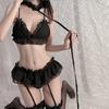Топ Фасон Женский Сексуальный Милый Костюм Горничной Шифон Сексуальная Пижама Прозрачная Кровать Бесплатное Сексуальное Белье Микро Бикини Ланжери