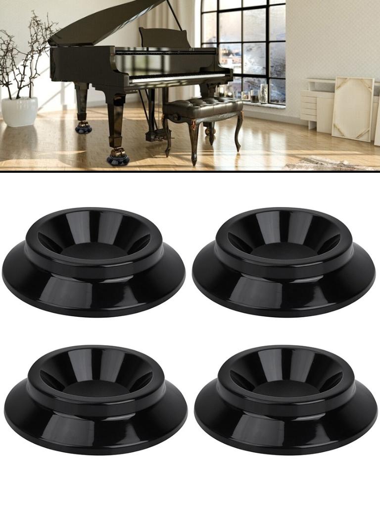 Piano Caster Cups Floor Protector for Upright Piano Non-Slip Anti-Noise Foot Pad