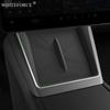 For Tesla Model Y 2025 Juniper Wireless Charge Pad Center Console Organizer Charge Station Mats Silicone Protector Anti-skid Pad