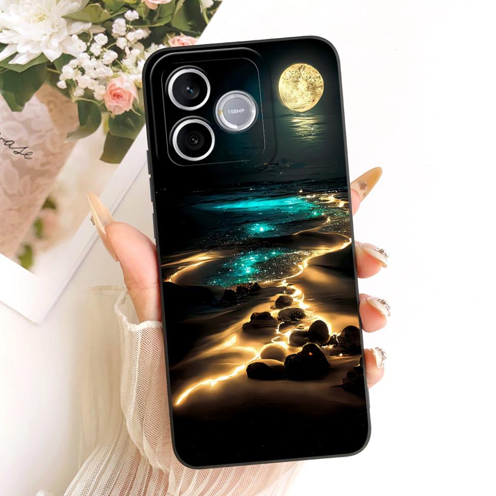 Чехол-крышка для Honor 600 Lite Милый Каваи Роскошный Модный Цветочный Рисунок Силиконовый Корпус Для Honor 600Lite LNA-NX1
