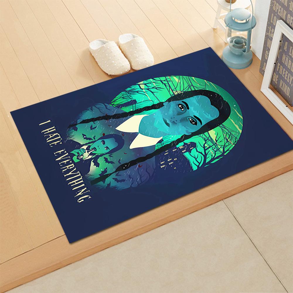 Gothic Spider Web Portrait rug for living rooms, bedrooms, home décor, and as gifts.