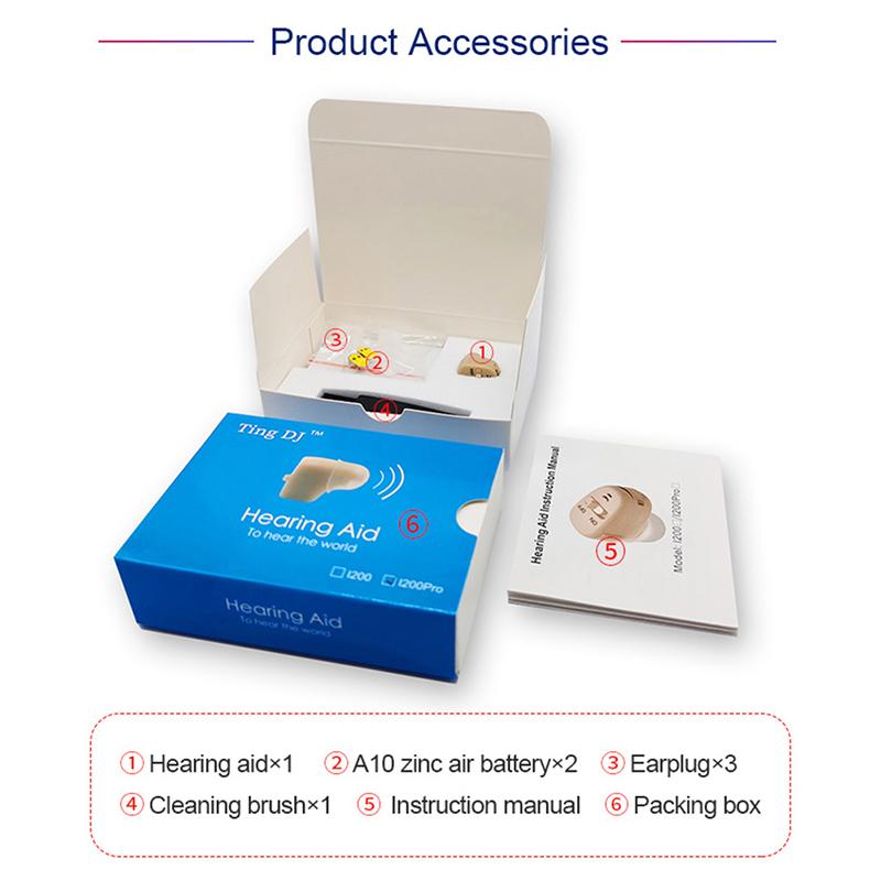 Слуховой аппарат Невидимый широкочастотный бесшумный суперминиатюрный слуховой аппарат для глухих