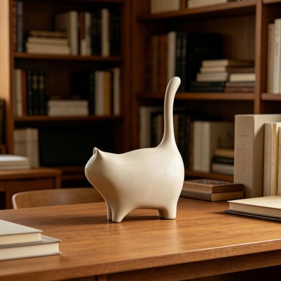 3D-печатное украшение-кошка Yousheng, матовая текстура, минималистичное украшение-кошка для гостиной, кабинета, офиса, кафе, настольный подарок для любителей кошек