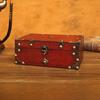 Retro Style Wooden Storage Box With Password Lock For Bedroom Organization