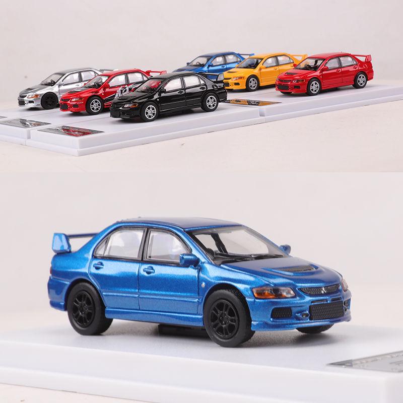 1:Коллекция украшений - модель автомобиля из сплава Mitsubishi Lancer EVO IX в масштабе 1/64