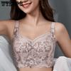 Wire Free Women's Full Coverage Non-Foam Lace Bra 34 36 38 40 42 B C D E F Push Up Bra Lace Bra