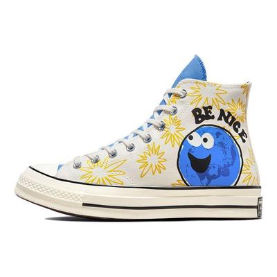 Кроссовки унисекс Chuck 70 High Sunny Floral - Be Nice Unisex White Egret University-Blue 172863C