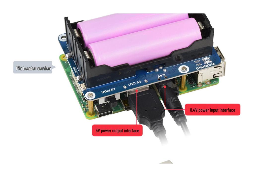 Raspberry Pi UPS: 5V Lithium Battery Module for Simultaneous Charge & Discharge