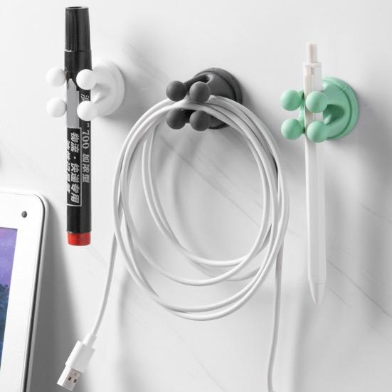 4шт силиконовый держатель для зубных щеток многофункциональные крючки простая установка самоклеящиеся одинарные крючки для зубных щеток