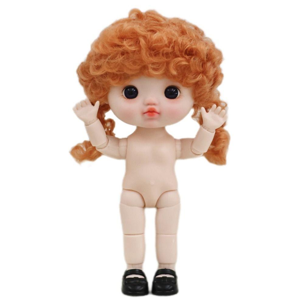 Kawaii 1/6 BJD подвижные шарнирные куклы тела игрушки большая голова куклы с волосами подарок