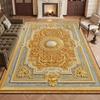 European Style Retro Living Room Carpet Baroque Decoration Home Sofa Area Washable Antiskid Rug Bedroom Bedside Luxury Foot Mat