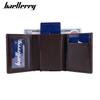 Men Fashion Wallets RFID Protection Card Holder Business Tri-fold Wallet Coin Purse Vintage Design Money Bags