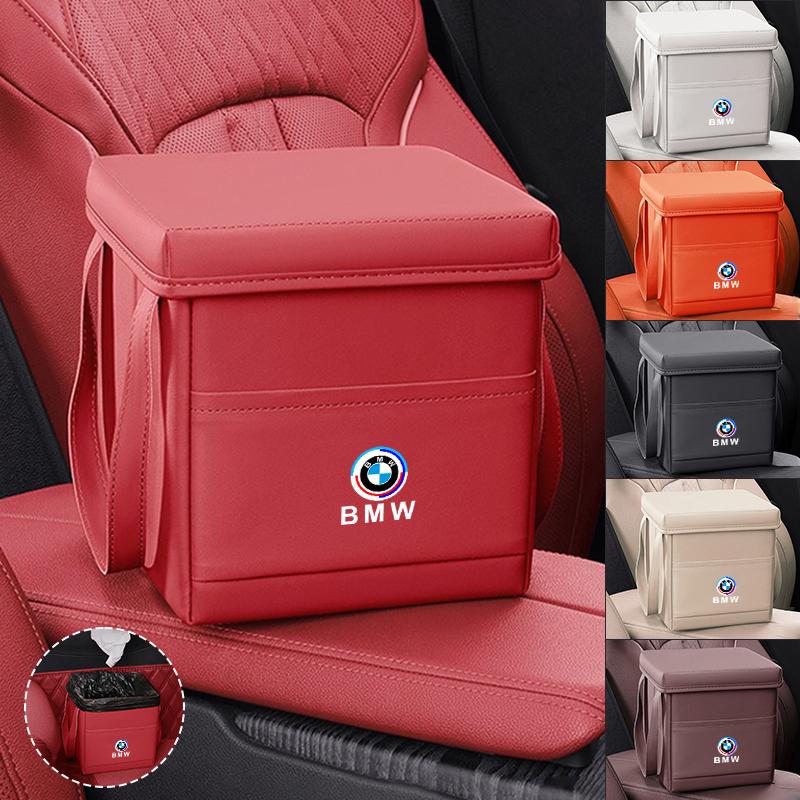 Multi-use Foldable Car Folding Trash Can Auto Garbage Bin Portable Storage Box For BMW 50th Anniversary 3 5 7 series E83 F16 E70 FY6