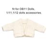 Doll Accessories Mini Knitted Sweater Tops Casual Dress Dressing Clothes 1/12 Doll Cardigans