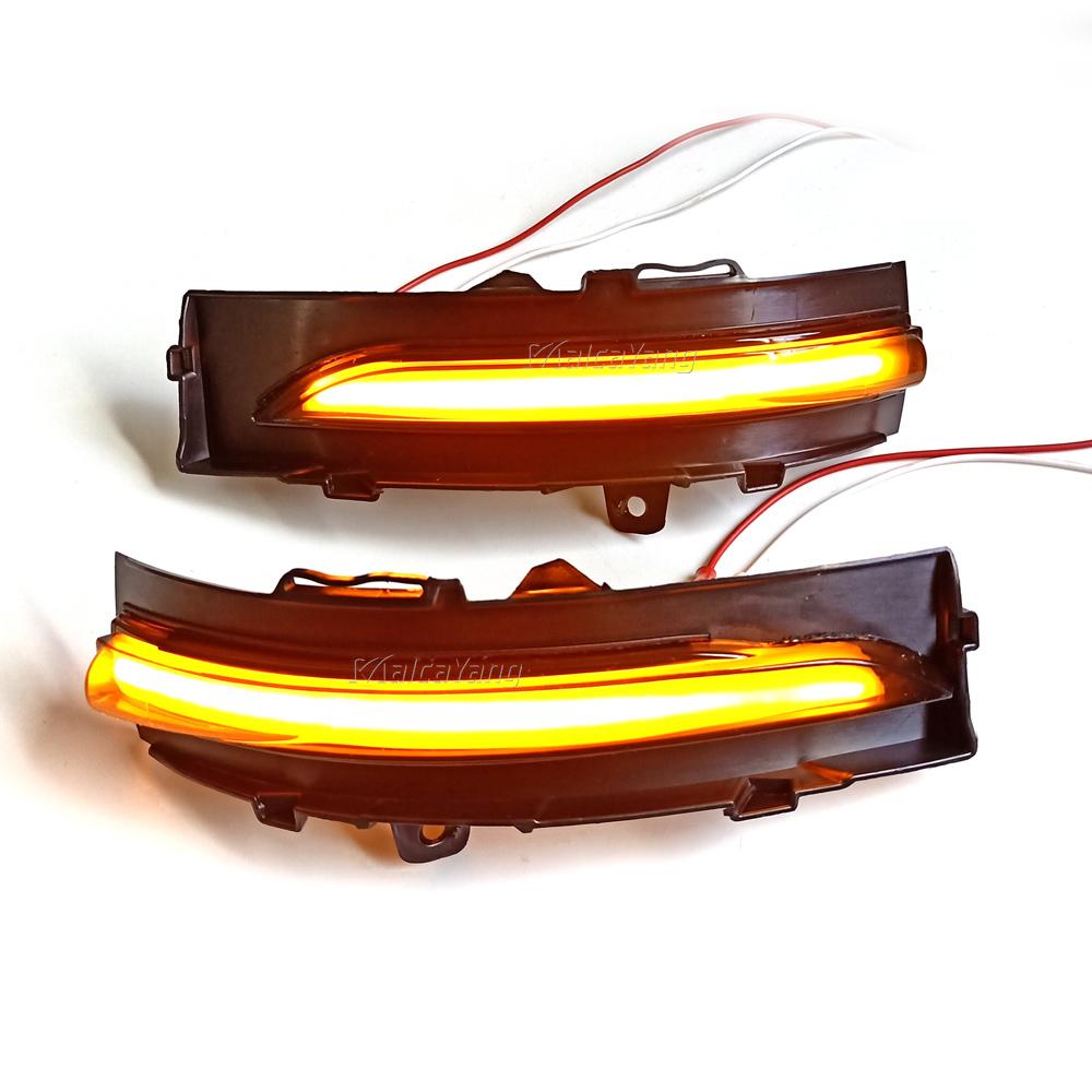 Car LED Dynamic Turn Signal Light For Ford Edge ST 2015-2018 2019 Side Rear View Mirror Indicator Blinker Lamp Accessories