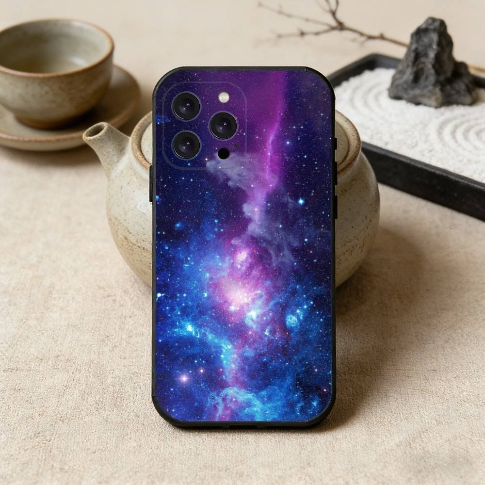 Чехол для телефона 'Космос для Галактической Вселенной' для iPhone 16, 15, 14, 13, 12, 17, Pro Max, Plus, Силиконовый Черный Чехол