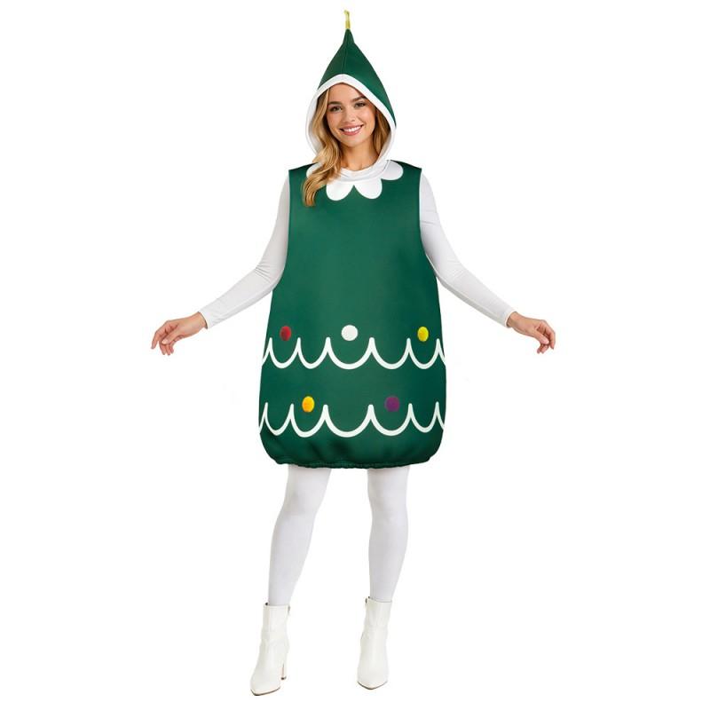 Christmas Tree Themed Unisex One-Piece Costume Family Party Cosplay Fun Outfit