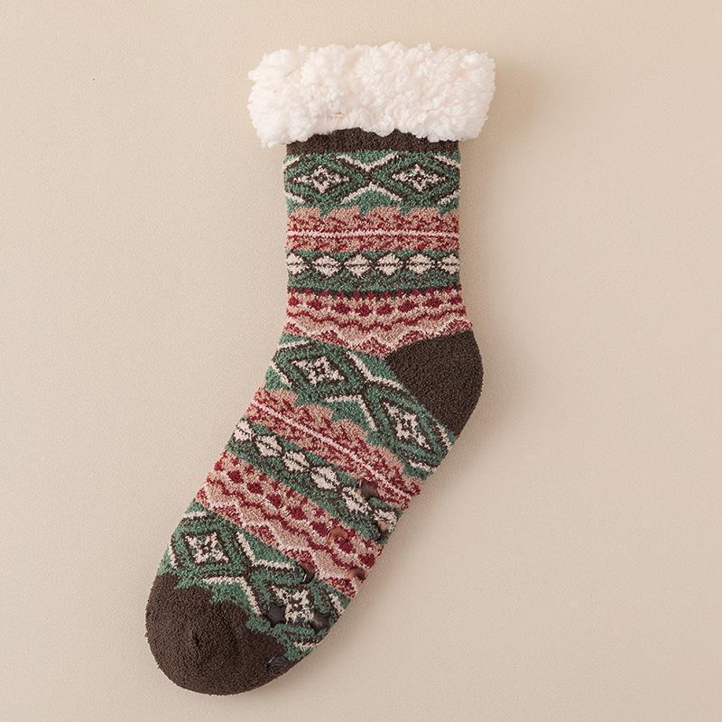 Мужские носки средней длины из овечьей шерсти — толстые, теплые, дышащие, впитывающие пот, идеально подходят для осени и зимы.