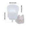 3D Shape Silicone Cat Mold Reusable Jelly Bowl Durable Cake Mold  Kitchen Use