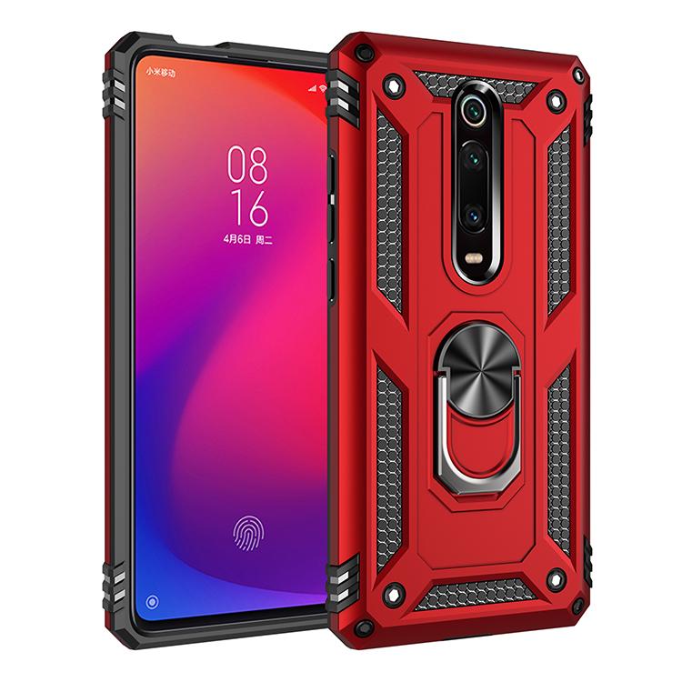 For Xiaomi Mi 9T Armor Shockproof Case for Xiaomi Mi 9T Pro Rugged Military Protective Car Holder Ring Case Cover Mi 9 T Pro