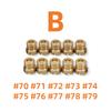 10 PCS Brass Carburetor Carb Jets Kit For HOLLEY 2010 2300 4010 4150 4160 4500 1/4-32 50#-59# 70#-79#Carburetors Jets 7