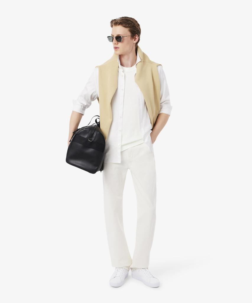 LACOSTE Мужская футболка с коротким рукавом из смесовой ткани со льном Th0629-56G 70V