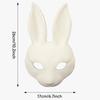 Rabbit Face PU Leather Mask Novelty DIY Rabbit Mask Rabbit Cosplay Mask  Party Masquerade