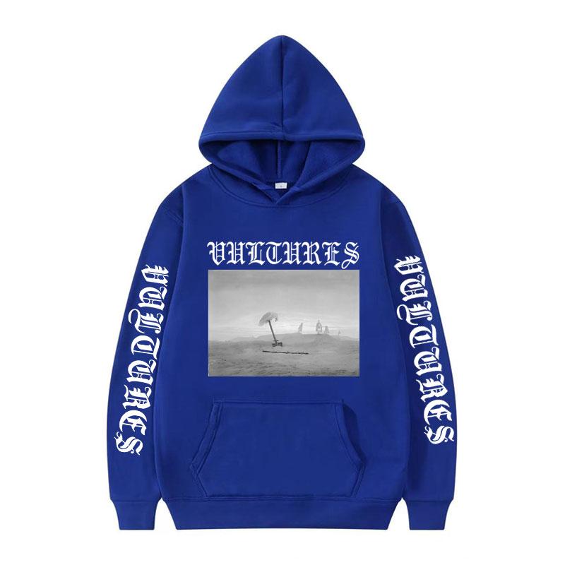 Kanye West Vultures New Song and Album Cover Hoodie Men Women Retro Casual Long Sleeve Sweatshirt Hip Hop Cozy Pullovers Hoodies