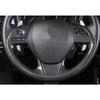 For Mitsubishi Outlander 2017 2018    ABS Carbon Fiber Styling Car Inner Steering Wheel Trim Cover Button Sticker
