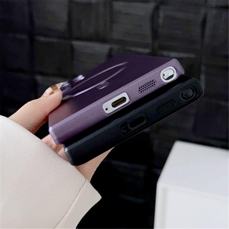 Samsung S25FE Magnetic Case with Frosted Metallic Finish, Anti-Drop Protection, Full Wrap for S25 Edge, S24 Ultra, and S23 Plus.
