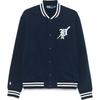 Polo Letter Logo Patch Baseball Collar Single-Breasted Long Sleeve Jacket Men Jackets Navy-Blue 710952067-001