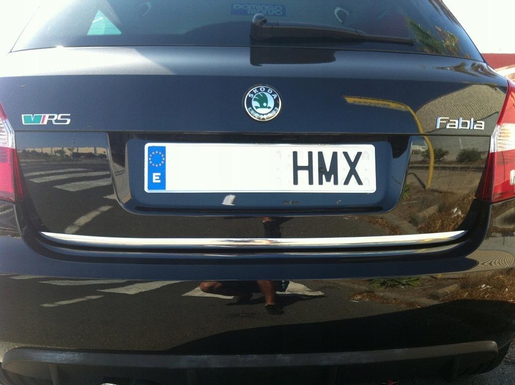 Skoda FABIA II HB - CHROME STRIP Chromed TAILGATE