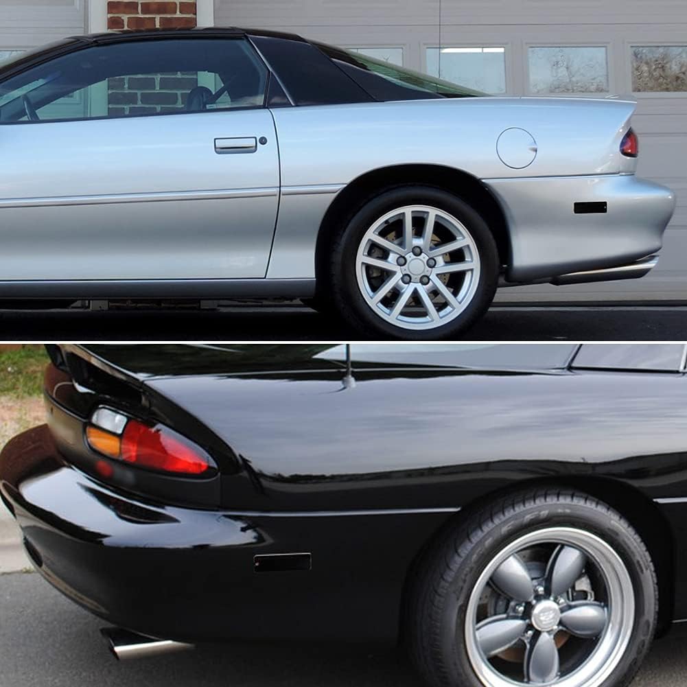 Smoked Lens Compatible with Lamps housing kit Compatible With 1993-2002 Chevy Camaro Rear Bumper Side Marker housing,For 1998-2002 Pontiac Firebird
