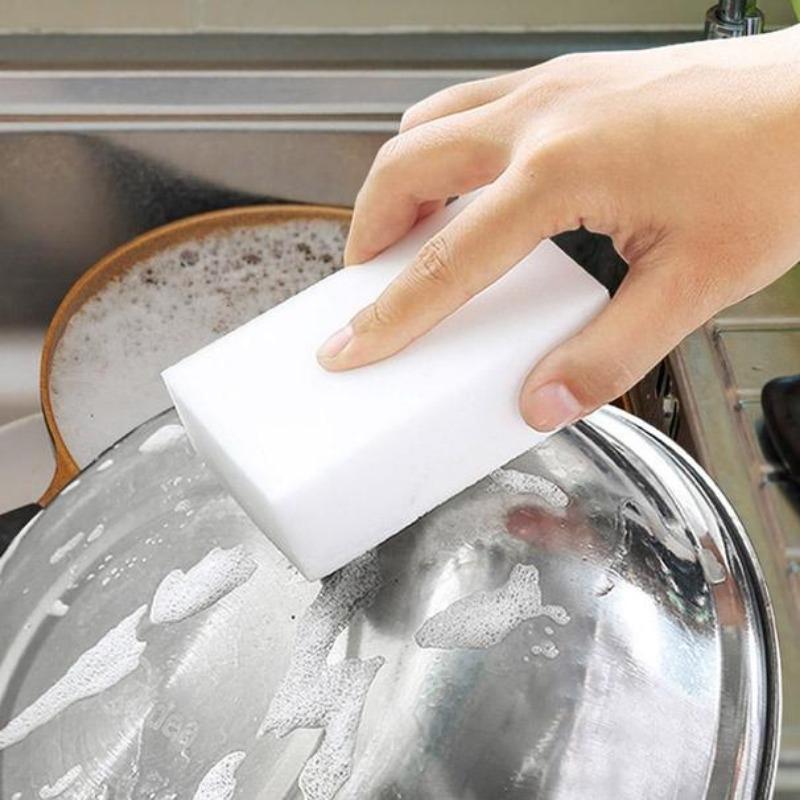 10pcs/20pcs/50pcs/100pcs Per Lot Melamine Sponge Magic Eraser Sponge Cleaning Sponge Kitchen Bathroom Cleaning Supplies 100*60*20mm