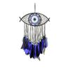 Домашний декор Ловец снов ручной работы Креативный забавный Ловец снов от сглаза Синее перо Макраме Настенное украшение Гостиная