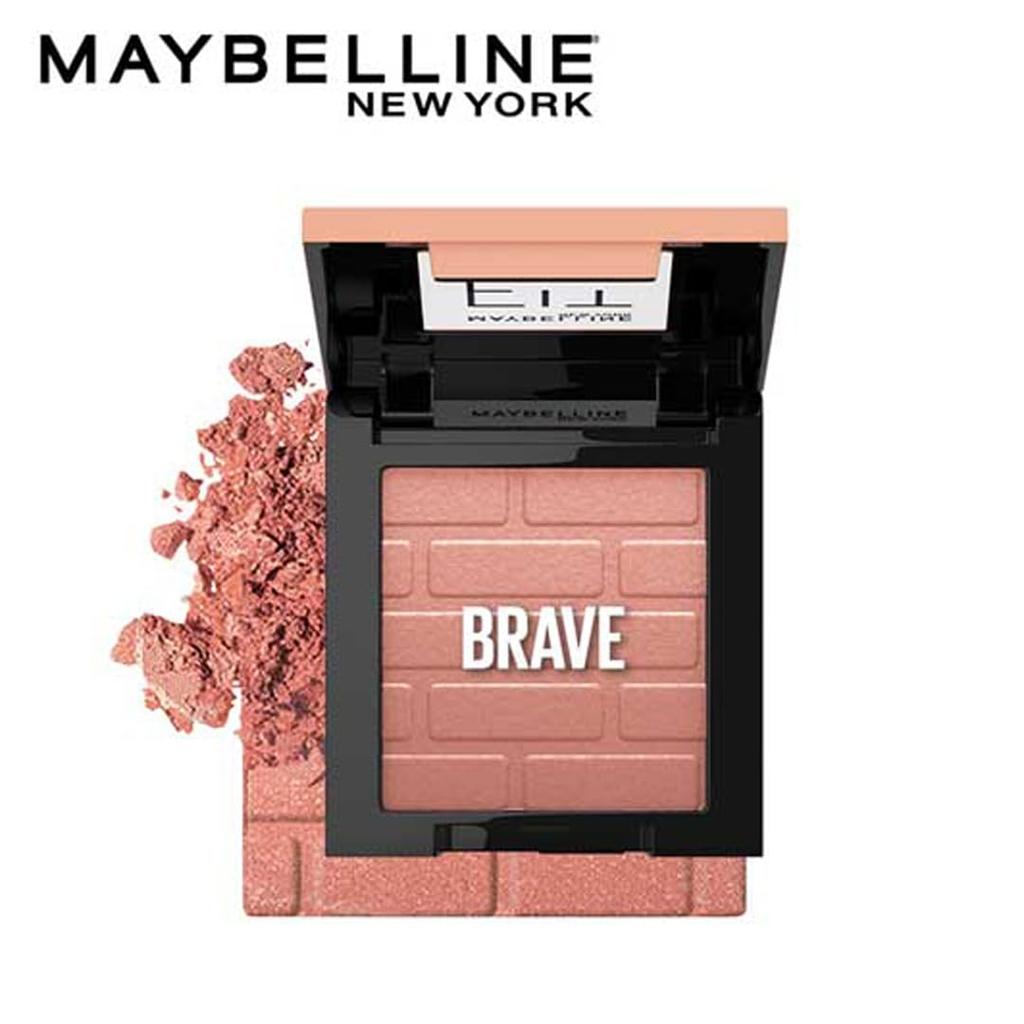 Maybelline New York Fit Me Моно Румяна 10 Brave Стойкий Натуральный Цвет для Щек Шелковисто-Гладкая Легкая 4,5 г Компактная