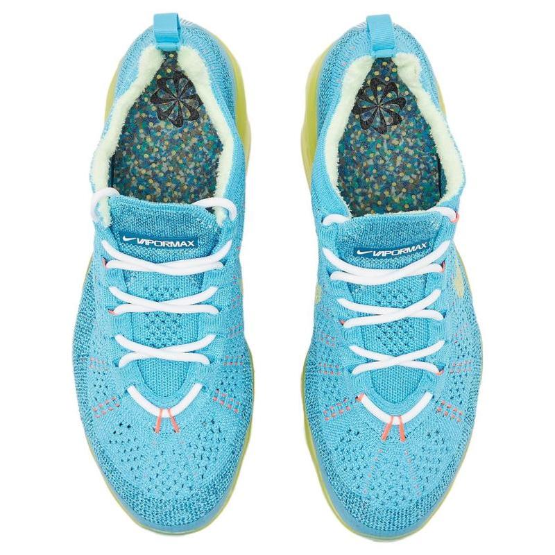 Nike Air VaporMax 2023 Flyknit Балтийский синий Оттенок цитрона Кроссовки для бега DV1678-400