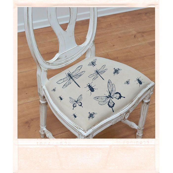 2 transferts thermocollants noir &amp; blanc - Insectes