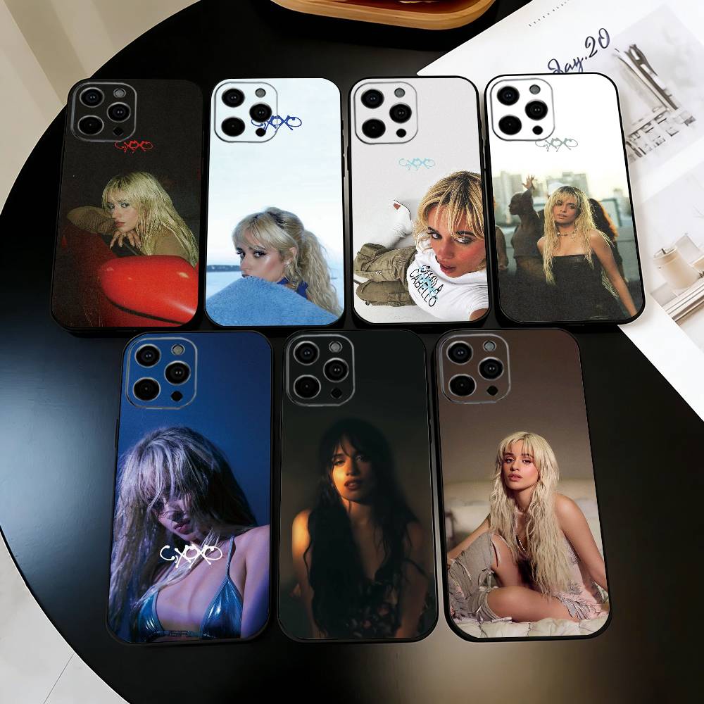 Чехол для телефона C-Camila C-Cabello Cxoxo Для iPhone 17, 16, 15, 14, 13, 12, 11 Plus, Pro Max, Другие Мягкий Черный Чехол