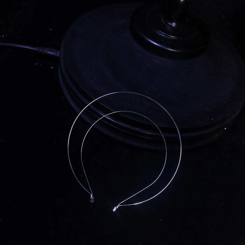 Персонализированные аксессуары для волос Креативный двухслойный сплавной ободок Мода Вечеринка День рождения Преувеличенный Простой ободок Заколка для волос