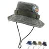 Cotton With Chin Strap Boonie Cap For Women Men UV Protection Fishing Hiking Bucket Hat Wide Brim Sun Hats Fisherman Hats