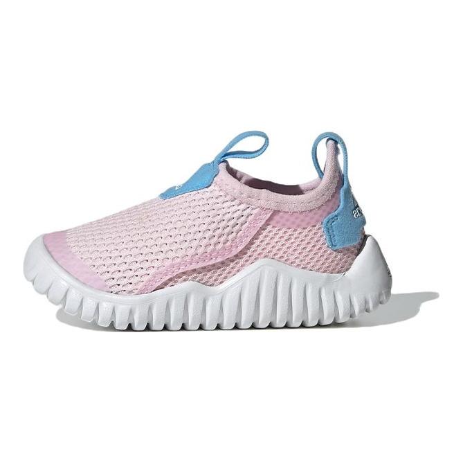 adidas Rapidazen Тканевые Удобные Нескользящие Износостойкие Дышащие Низкие Кроссовки Розовые Детские Кроссовки GY9391