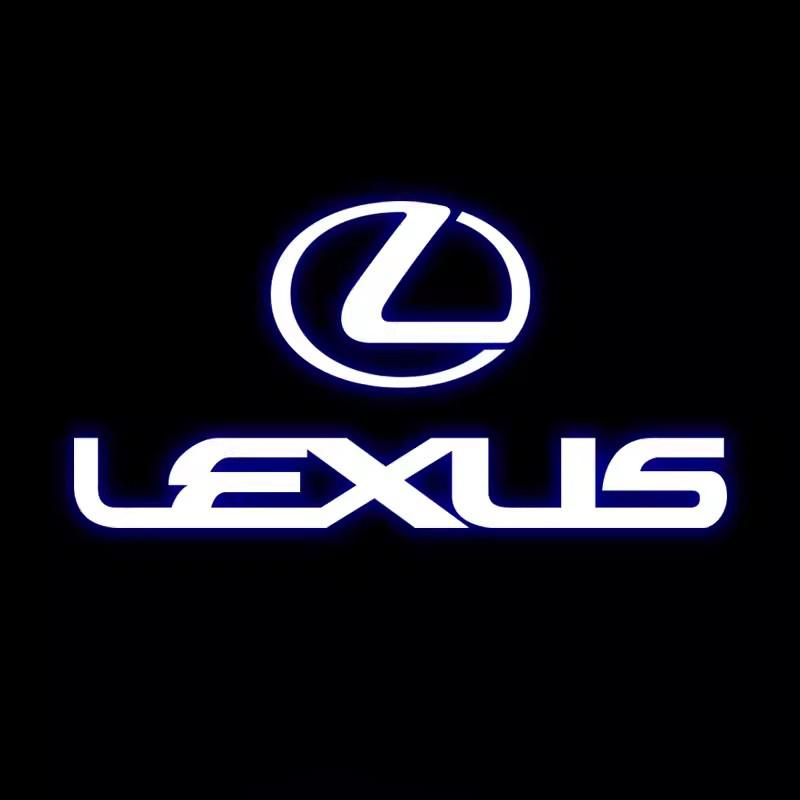 2Pcs Car HD Welcome Lights Car Door Emblem Projector Lamps For Lexus GS IS LS500h ES260 ES300h RX350h NX260 UX260 LM LC RZ450e