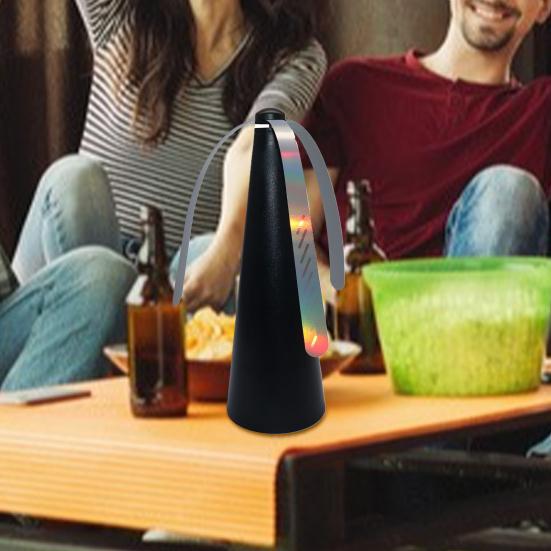 Вентилятор для отпугивания мух со светоотражающей полосой для кемпинга на открытом воздухе, рыбалки, пикника, настольный вентилятор для еды в помещении, портативный бесшумный складной вентилятор для отпугивания мух