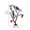 1Pc Iron Bird and Berry Painted Decoration, Can Be Hung Art |   Decorative Fence |   Decorative Railings |   Art of Gardening |   Gardeninn.