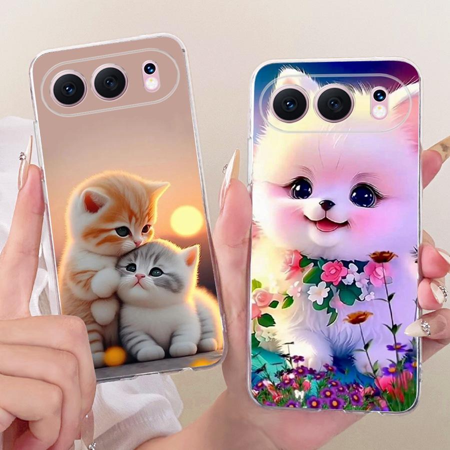 For Honor 500 Pro Phone Case Soft Silicone Lovely Cat Cartoons Bumper Protective Back Cover for Honor500 MEY-AN00 Honor 500Pro