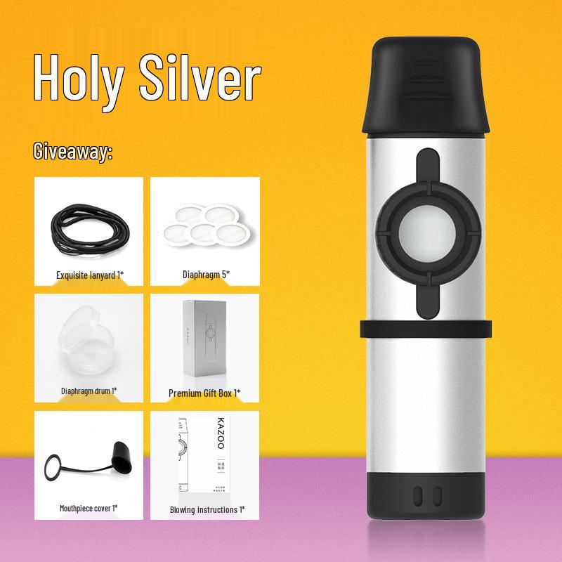 Professional Metal Kazoo Flute for Beginners - Easy Guitar Accompaniment & Unique Niche Instrument