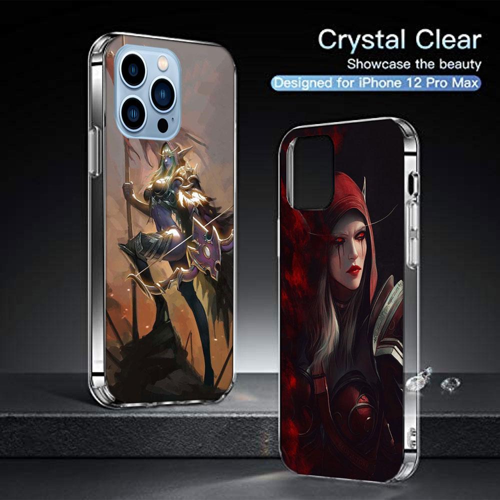 W-World Of W-Warcraft Чехлы для эльфов Чехол для телефона Для iPhone 17E 16E 17 Air 16 Pro Max 15 Pro 14 Plus 11 13 12 Mini Чехлы Совместим