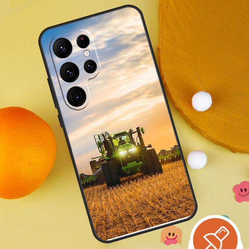 Farm Vehicle Tractor Phone Case For Samsung Galaxy S25 Ultra S24 S23 S22 S21 Ultra S9 S10 Plus S20 FE Funda Cover